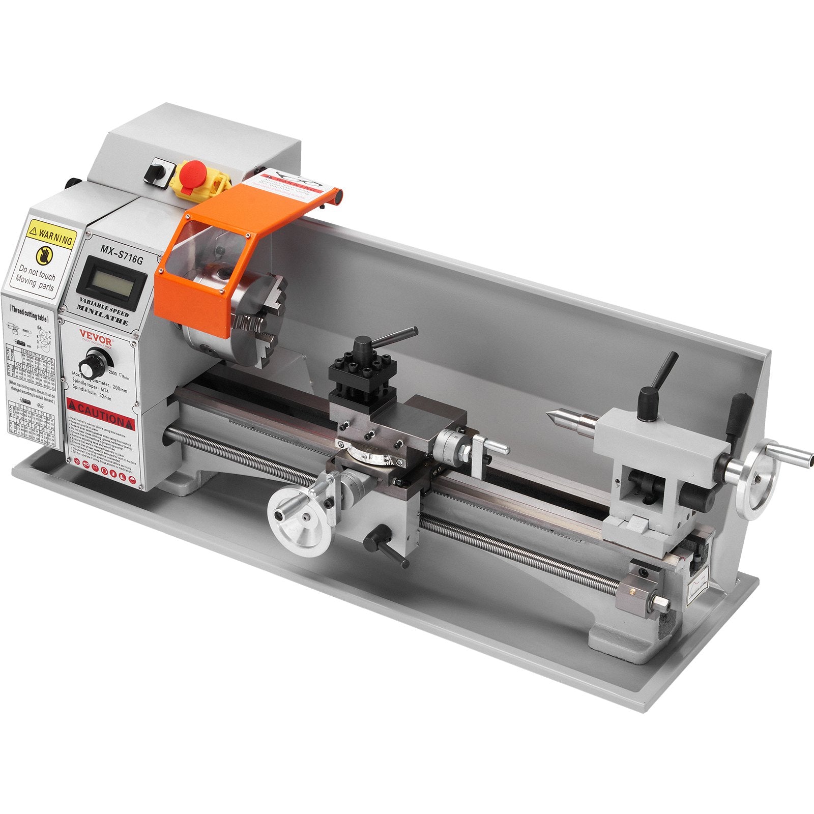 Mini Metal Lathe Machine, 180 x 400 mm, 800W Precision Benchtop Power Metal Lathe, 150-2500 RPM Continuously V952-BZDMNJSCCSFWSEYI0V3