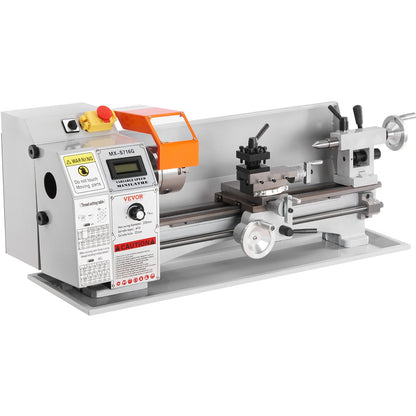 Mini Metal Lathe Machine, 180 x 400 mm, 800W Precision Benchtop Power Metal Lathe, 150-2500 RPM Continuously V952-BZDMNJSCCSFWSEYI0V3
