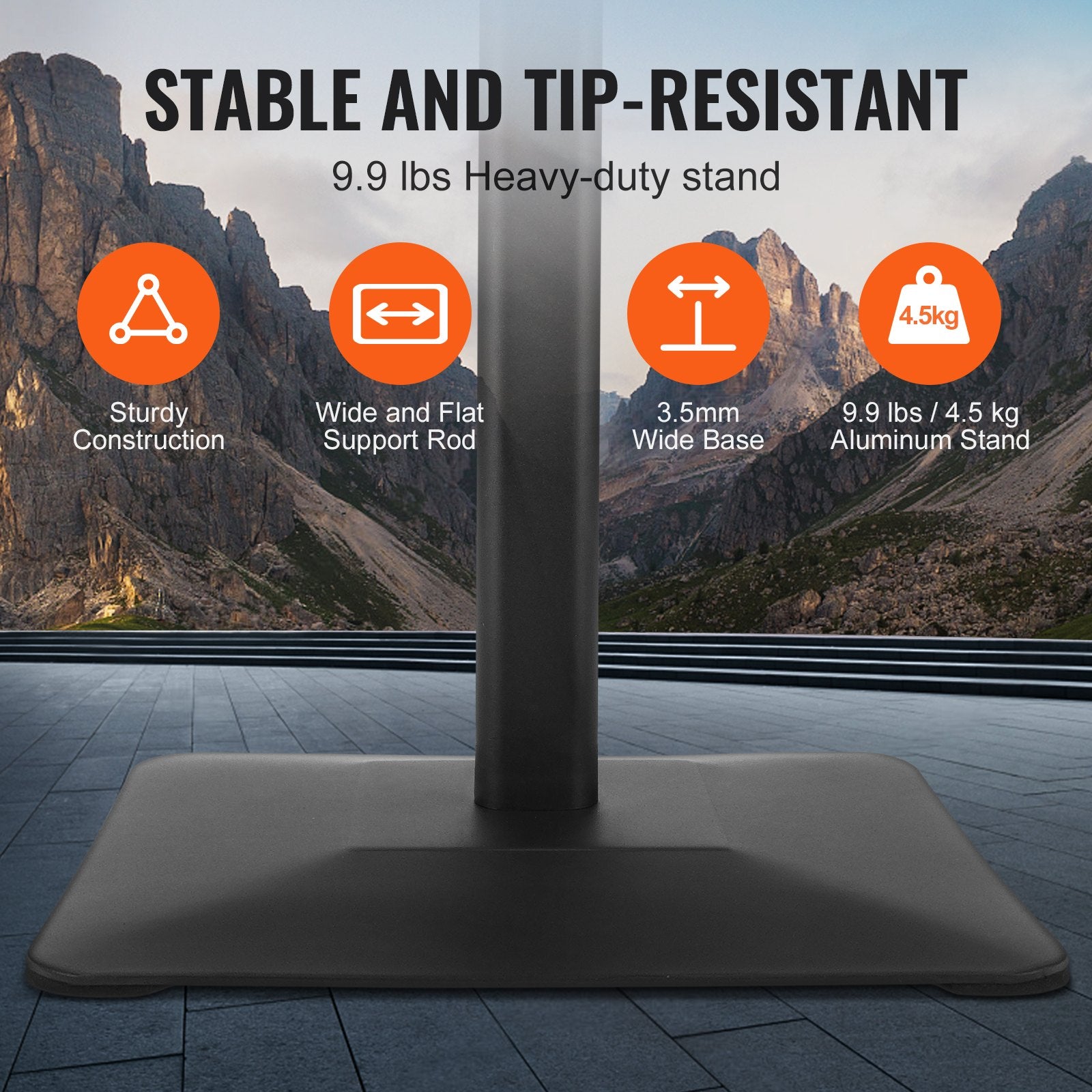 Pedestal Sign Holder Adjustable Poster Stand 11 x 17 Inch Metal Base V952-BZJJSDZJCZCGJFCLWV0