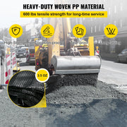 Geotextile Fabric, 3.8 x 15.2 m 3.5oz Woven PP Driveway Drain Cloth with 600lbs Tensile Strength, Heavy Duty V952-BZTGB125X50PE01SYV0