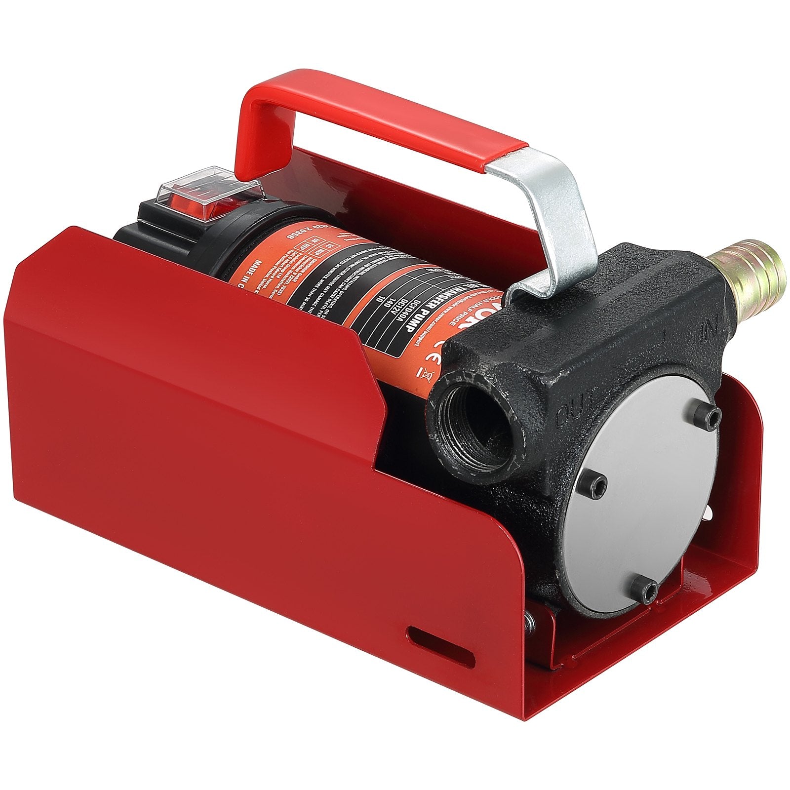 Fuel Transfer Pump, 12V DC, 10 GPM, 8 m Lift, Portable Electric Diesel Transfer Extractor Pump Kit with V952-C155W40LPM12VBIFFV9