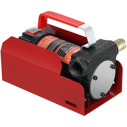 Fuel Transfer Pump, 12V DC, 10 GPM, 8 m Lift, Portable Electric Diesel Transfer Extractor Pump Kit with V952-C155W40LPM12VBIFFV9