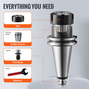 CAT40 Collet Holder ER 16/32 Collet Set, 35 PCs, SLN FMB ER16/32 APU Tool Holders Spring Steel Collet Chucks V952-CATDBCAT40ERJEC38V0