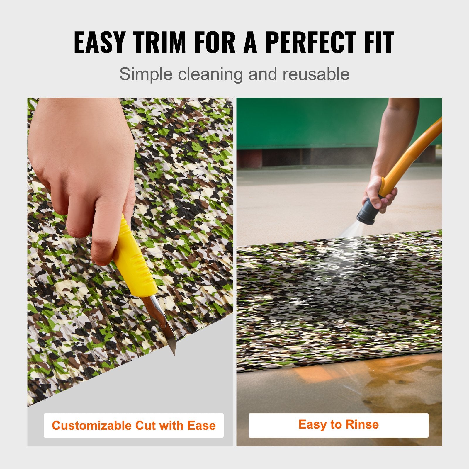 Boat Flooring, EVA Foam Boat Decking 94.5" x 35.4", Non-Slip Self-Adhesive Flooring, 23.2 sq.ft Marine Carpet V952-CBZZFHPMDDCLBJS48V0