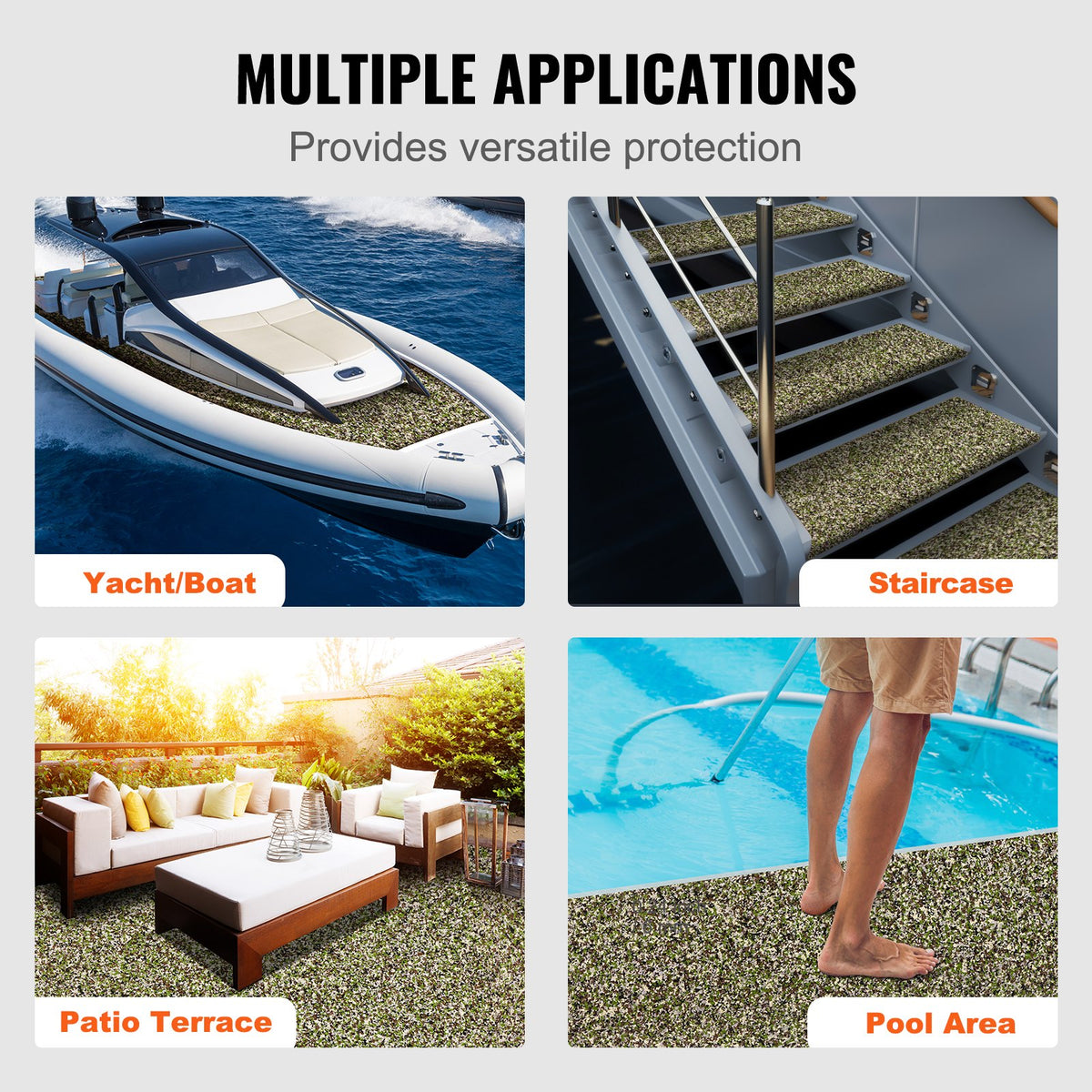 Boat Flooring, EVA Foam Boat Decking 94.5" x 35.4", Non-Slip Self-Adhesive Flooring, 23.2 sq.ft Marine Carpet V952-CBZZFHPMDDCLBJS48V0