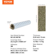 Boat Flooring, EVA Foam Boat Decking 94.5" x 35.4", Non-Slip Self-Adhesive Flooring, 23.2 sq.ft Marine Carpet V952-CBZZFHPMDDCLBJS48V0