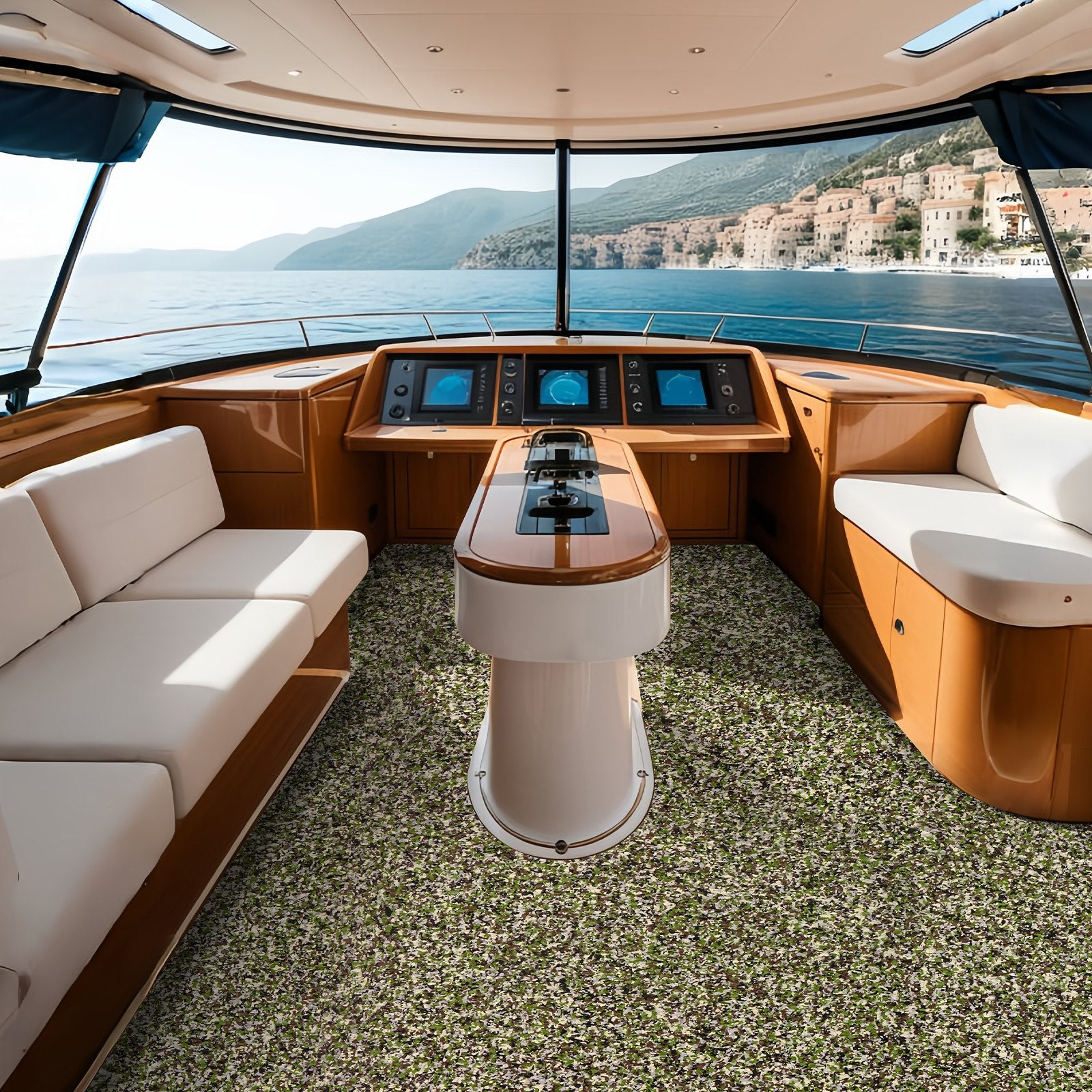 Boat Flooring, EVA Foam Boat Decking 94.5" x 35.4", Non-Slip Self-Adhesive Flooring, 23.2 sq.ft Marine Carpet V952-CBZZFHPMDDCLBJS48V0