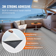 Boat Flooring, EVA Foam Boat Decking 94.5" x 35.4", Non-Slip Self-Adhesive Flooring, 23.2 sq.ft Marine Carpet V952-CBZZFHPMDDHSS4TPHV0