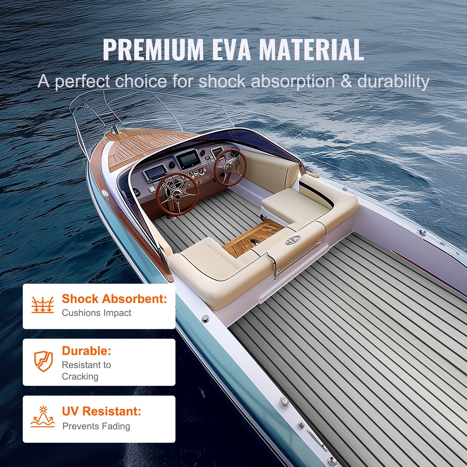 Boat Flooring, EVA Foam Boat Decking 94.5" x 35.4", Non-Slip Self-Adhesive Flooring, 23.2 sq.ft Marine Carpet V952-CBZZFHPMDDHSS4TPHV0