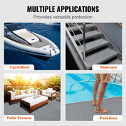 Boat Flooring, EVA Foam Boat Decking 94.5" x 45.7", Non-Slip Self-Adhesive Flooring, 29.9 sq.ft Marine Carpet V952-CBZZFHPMDDHSZQ449V0