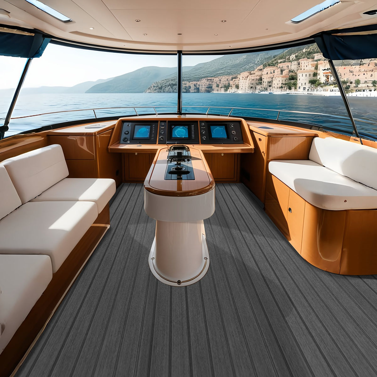 Boat Flooring, EVA Foam Boat Decking 94.5" x 23.6", Non-Slip Self-Adhesive Flooring, 15.5 sq.ft Marine Carpet V952-CBZZFHPMDDSHB8RTKV0