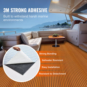 Boat Flooring, EVA Foam Boat Decking 94.5" x 46", Non-Slip Self-Adhesive Flooring, 29.9 sq.ft Marine Carpet V952-CBZZFHPMDDZSP166PV0