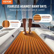 Boat Flooring, EVA Foam Boat Decking 94.5" x 35.4", Non-Slip Self-Adhesive Flooring, 23.2 sq.ft Marine Carpet V952-CBZZFHPMDDZSW620PV0