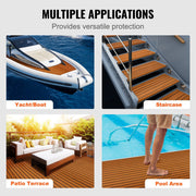 Boat Flooring, EVA Foam Boat Decking 94.5" x 35.4", Non-Slip Self-Adhesive Flooring, 23.2 sq.ft Marine Carpet V952-CBZZFHPMDDZSW620PV0