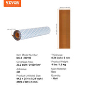 Boat Flooring, EVA Foam Boat Decking 94.5" x 35.4", Non-Slip Self-Adhesive Flooring, 23.2 sq.ft Marine Carpet V952-CBZZFHPMDDZSW620PV0