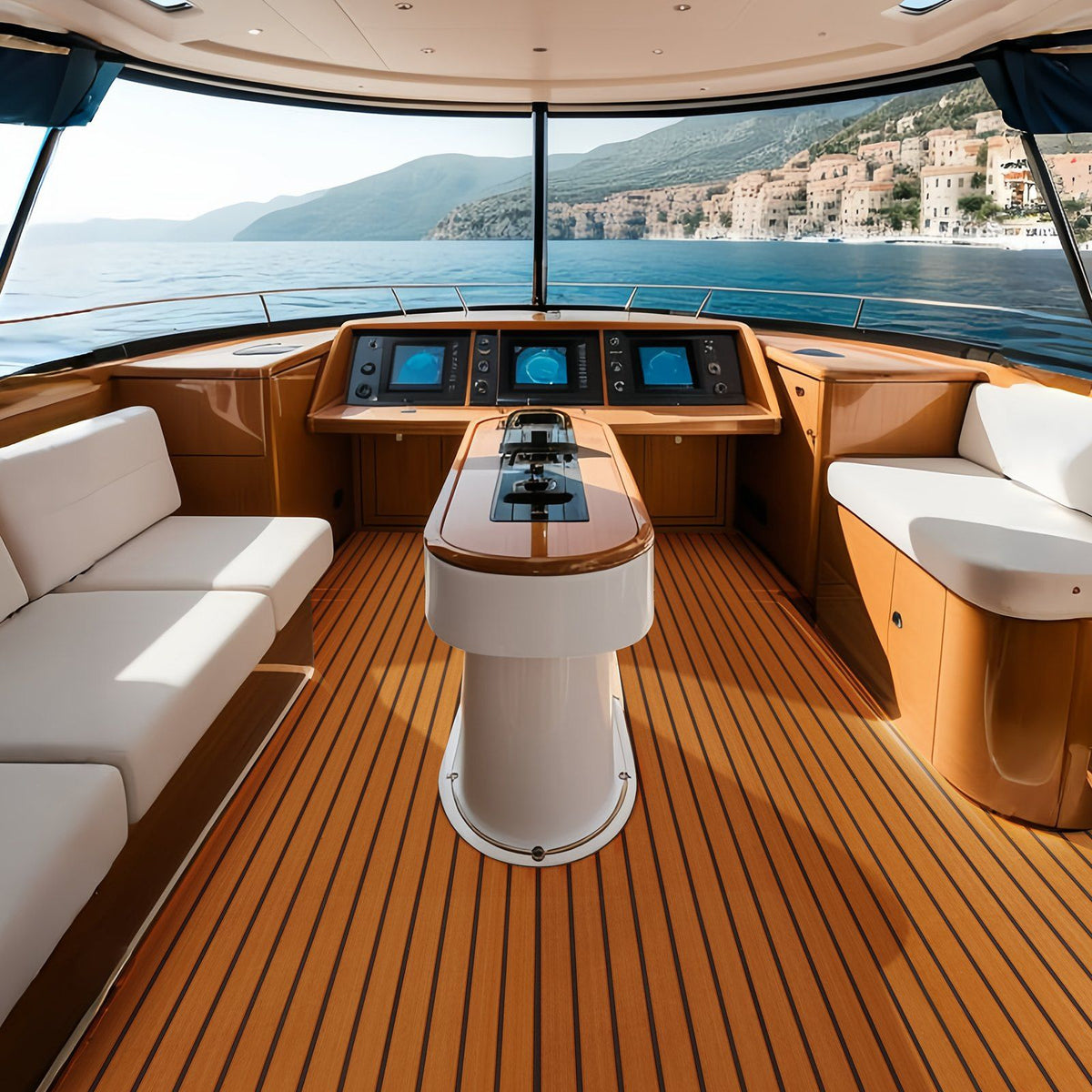 Boat Flooring, EVA Foam Boat Decking 94.5" x 35.4", Non-Slip Self-Adhesive Flooring, 23.2 sq.ft Marine Carpet V952-CBZZFHPMDDZSW620PV0