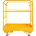 Forklift Safety Cage, 544 kg Load Capacity, 92 x 92 cm Folding Forklift Work Platform with Lockable Swivel V952-CCGZPTCWMS112KVAFV0