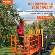 Forklift Safety Cage Work Platform 43X45in 1400lbs w/ Wheels for Aerial V952-CCGZPTCYMS214BM9RV0
