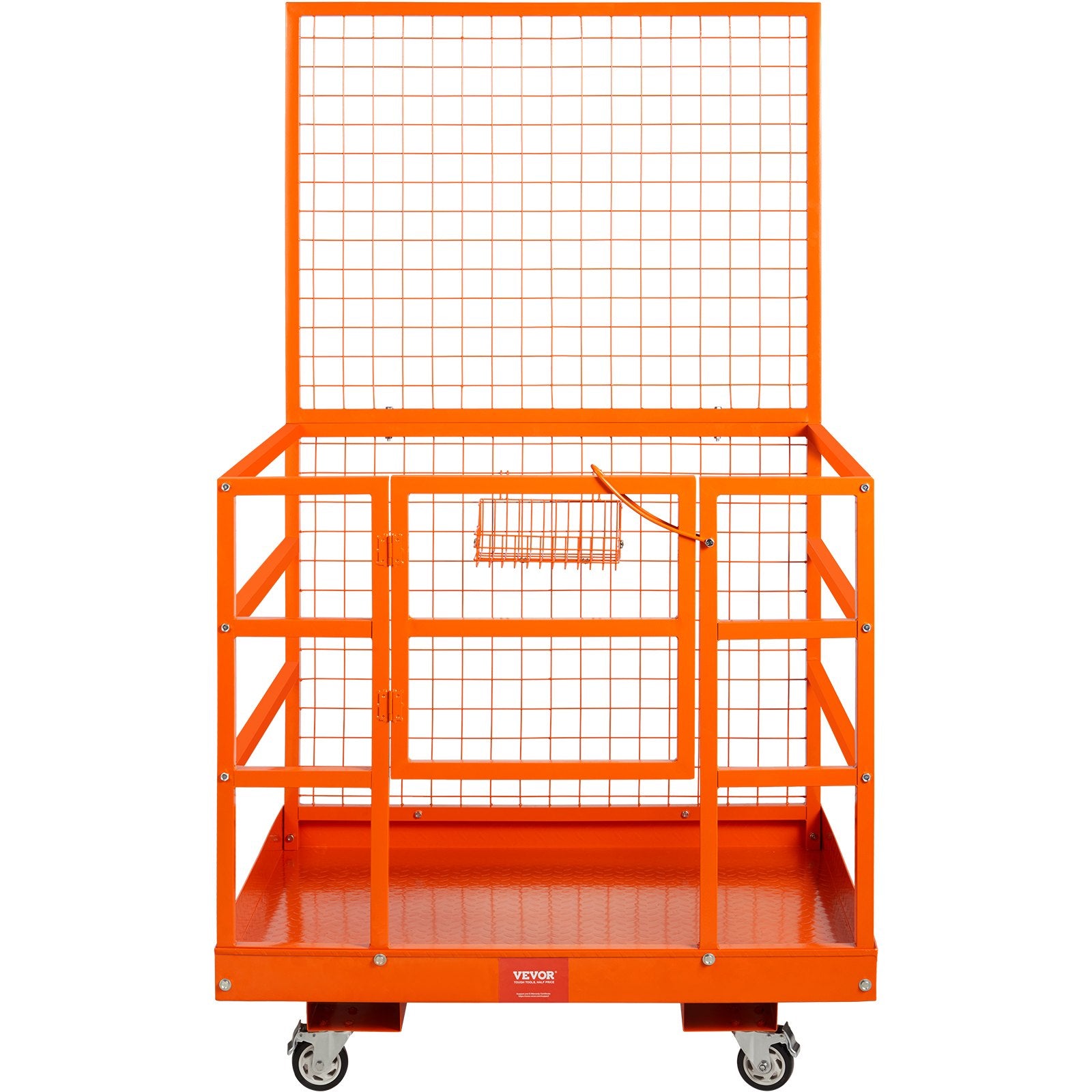 Forklift Safety Cage Work Platform 43X45in 1400lbs w/ Wheels for Aerial V952-CCGZPTCYMS214BM9RV0