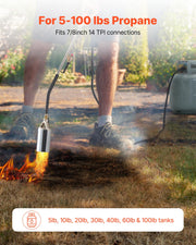 Propane Weed Torch Burner Ice Snow Melter 2400000 BTU 3 m Hose Portable V952-CCHJHJTZ34IN8G42R001V0