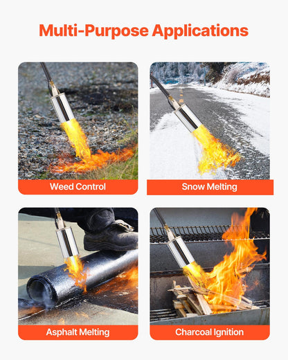 Propane Weed Torch Burner Ice Snow Melter 2400000 BTU 3 m Hose Portable V952-CCHJHJTZ34IN8G42R001V0