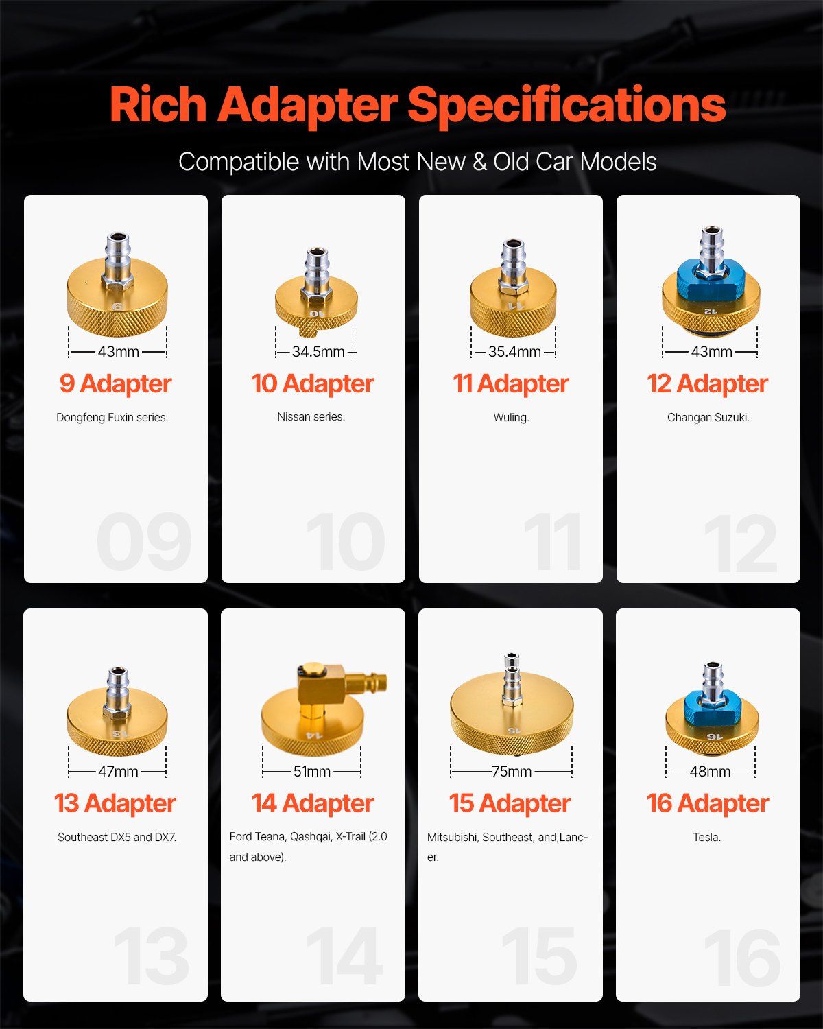 Brake Master Bleeder Kit, 17 Pcs, Professional Brake Bleeder Adapter Set with Complete Kit & Handle, Durable V952-CCYGHSPQTJ17GSTKOV0