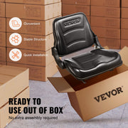 Universal Forklift Seat, Fold Down Tractor Seat with Adjustable Angle Back and Micro Switch, 16-34 cm V952-CCZYCGKDY0007EM3EV0