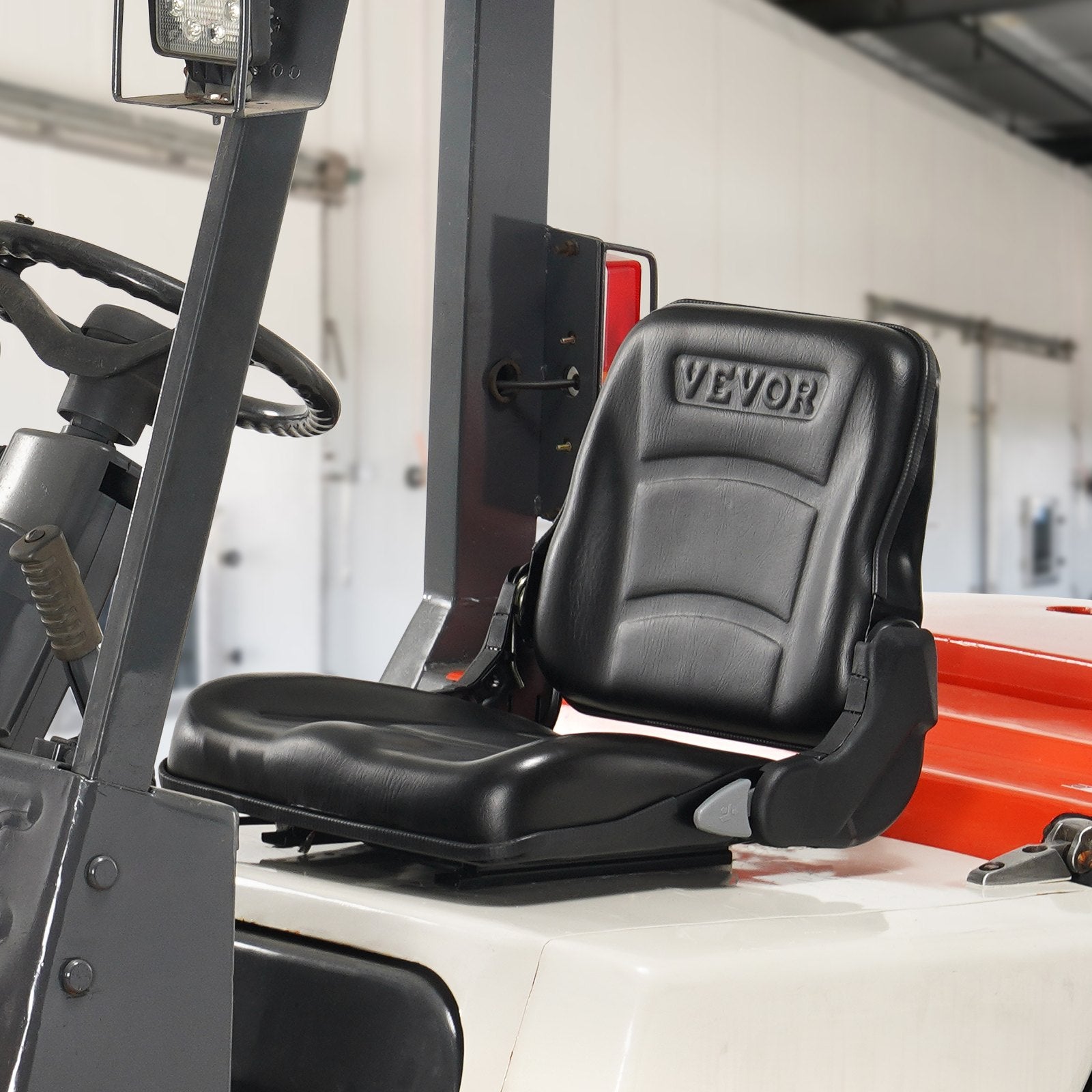 Universal Forklift Seat, Fold Down Tractor Seat with Adjustable Angle Back and Micro Switch, 16-34 cm V952-CCZYCGKDY0007EM3EV0