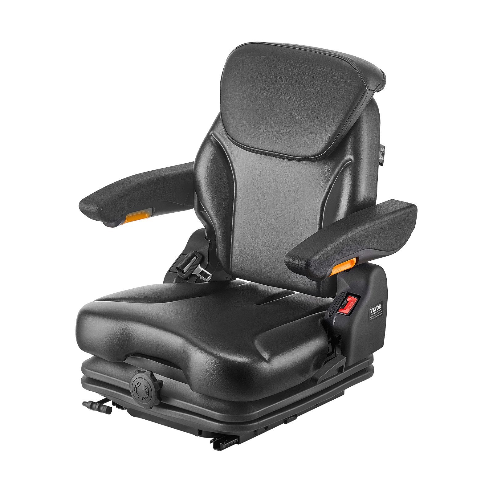 Universal Forklift Seat, Tractor Suspension Seat with Adjustable Back, Armrest, Headrest & Safety Belt, V952-CCZYCGKFSAQDCVTP9V0