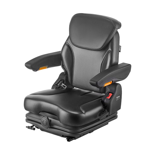 Universal Forklift Seat, Tractor Suspension Seat with Adjustable Back, Armrest, Headrest & Safety Belt, V952-CCZYCGKFSAQDCVTP9V0