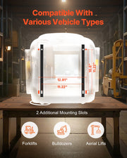 Universal Forklift Seat, Tractor Suspension Seat with Adjustable Back, Armrest, Headrest & Safety Belt, V952-CCZYCGKFSAQDCVTP9V0
