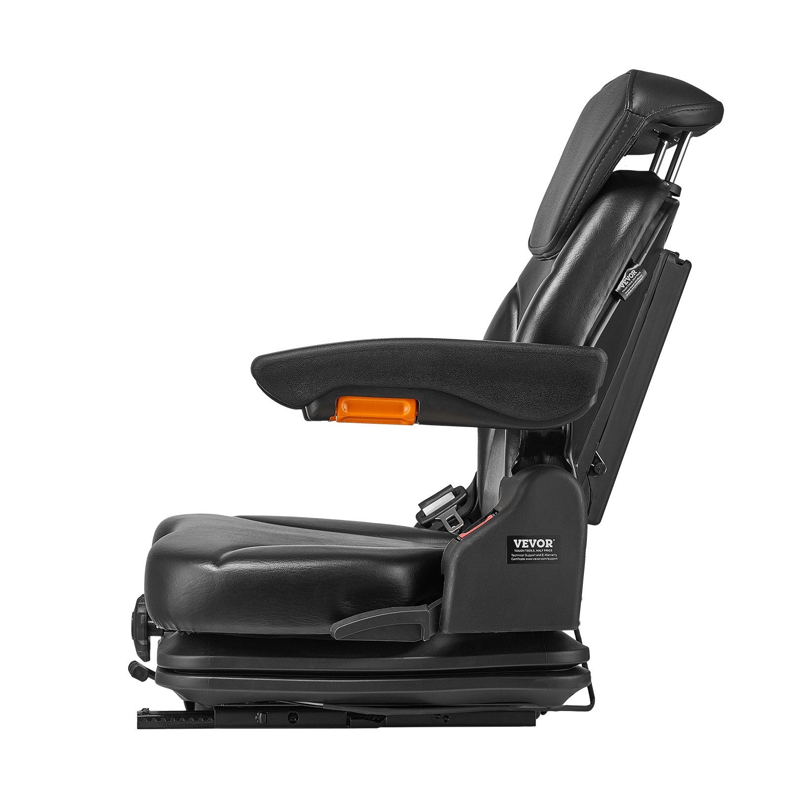 Universal Forklift Seat, Tractor Suspension Seat with Adjustable Back, Armrest, Headrest & Safety Belt, V952-CCZYCGKFSAQDCVTP9V0