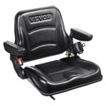 Universal Forklift Seat, Fold Down Tractor Seat with Adjustable Angle Back, Micro Switch, Seatbelt and V952-CCZYCGKFSAQDUWMNSV0
