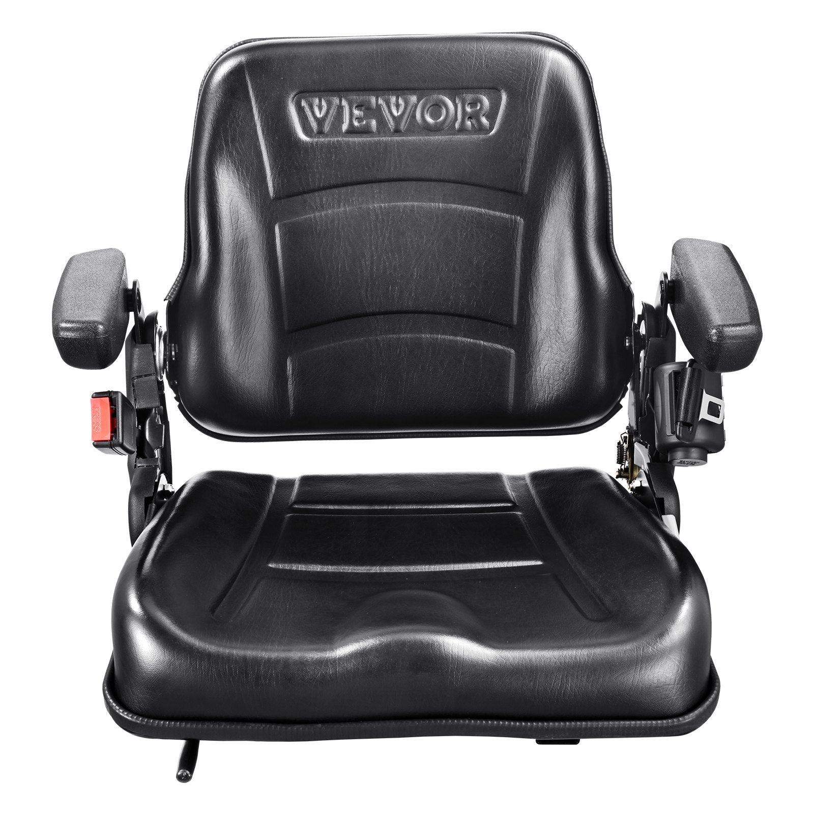 Universal Forklift Seat, Fold Down Tractor Seat with Adjustable Angle Back, Micro Switch, Seatbelt and V952-CCZYCGKFSAQDUWMNSV0
