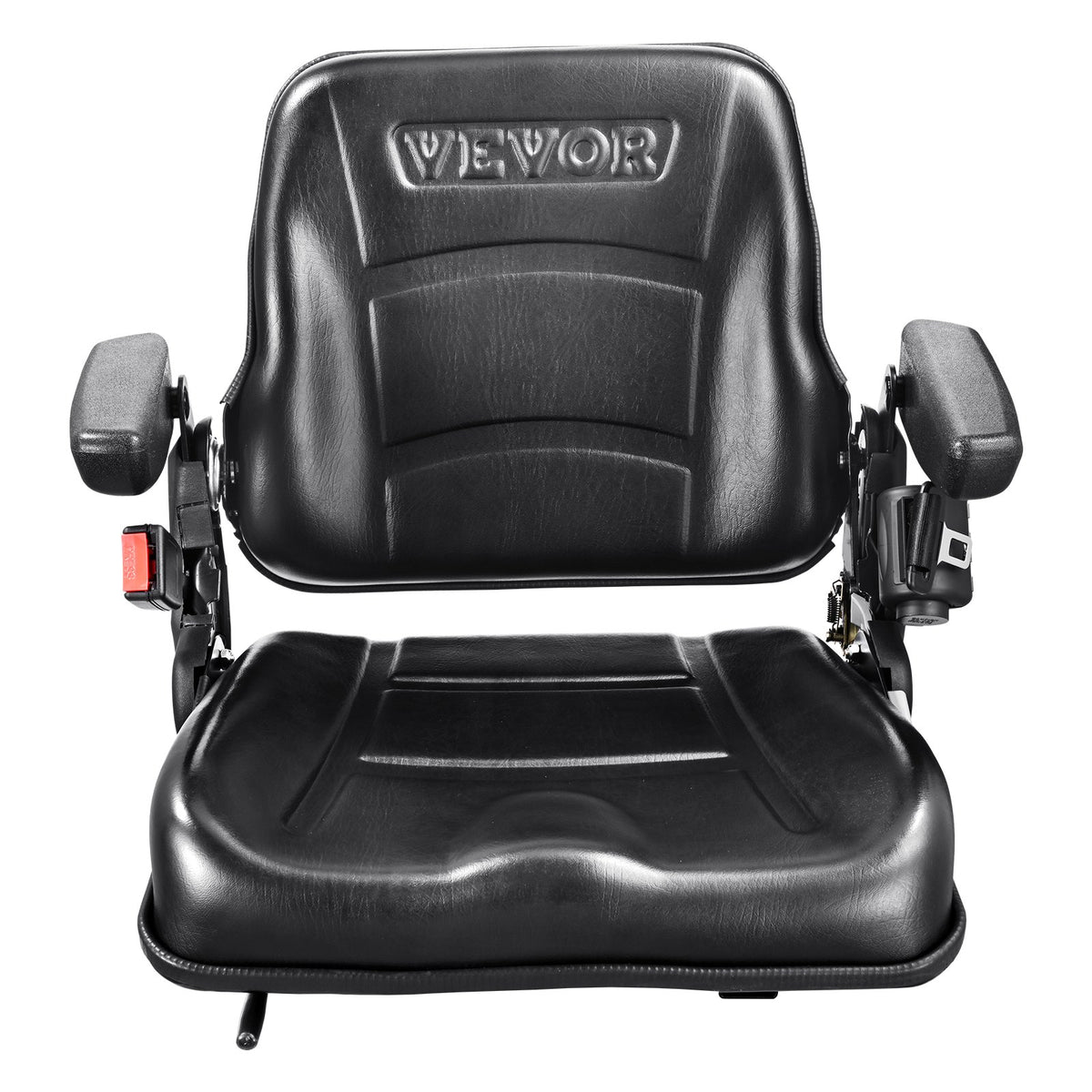 Universal Forklift Seat, Fold Down Tractor Seat with Adjustable Angle Back, Micro Switch, Seatbelt and V952-CCZYCGKFSAQDUWMNSV0
