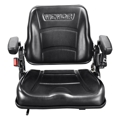Universal Forklift Seat, Fold Down Tractor Seat with Adjustable Angle Back, Micro Switch, Seatbelt and V952-CCZYCGKFSAQDUWMNSV0