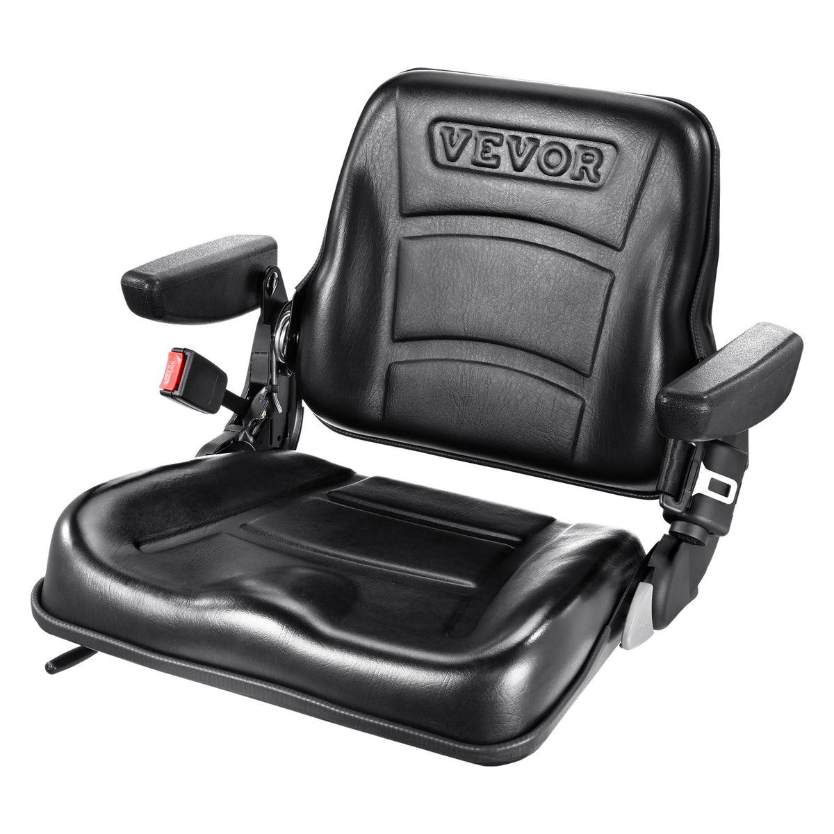 Universal Forklift Seat, Fold Down Tractor Seat with Adjustable Angle Back, Micro Switch, Seatbelt and V952-CCZYCGKFSAQDUWMNSV0
