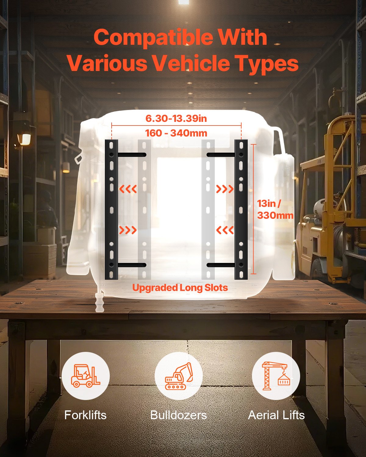 Forklift Seat Mower Tractor Seat Adjustable Back Seatbelt & Headrest V952-CCZYCGKFSAQDXWZDKV0