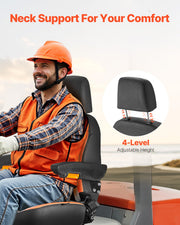 Forklift Seat Mower Tractor Seat Adjustable Back Seatbelt & Headrest V952-CCZYCGKFSAQDXWZDKV0