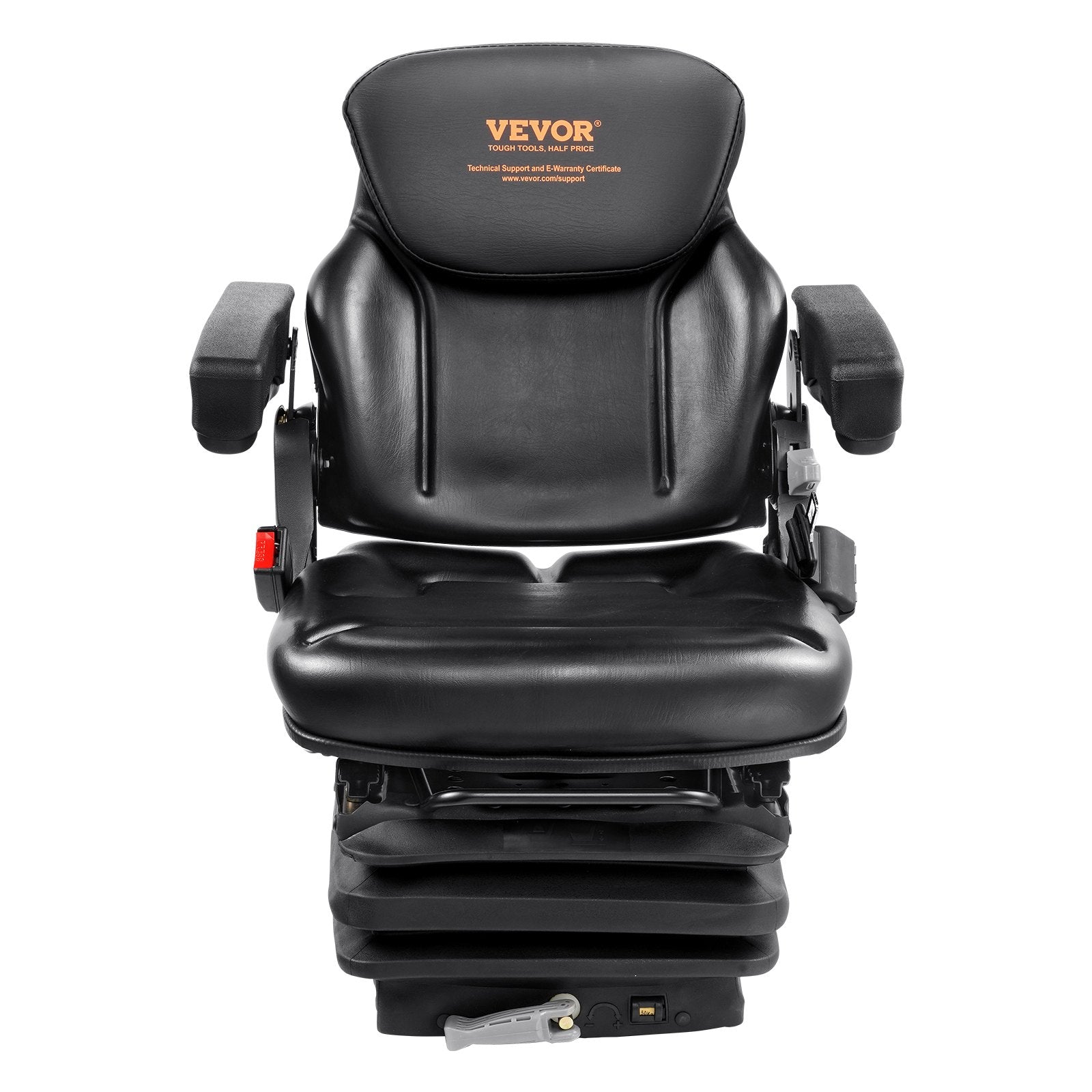Universal Forklift Seat Adjustable Tractor Seat with Seatbelt Armrests V952-CCZYJZKFSAQDKKFORV0
