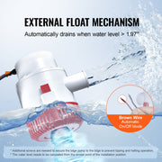 Bilge Pump, 3000GPH Automatic Submersible Boat Bilge Water Pump with Float Switch, 40 mm Outlet Diameter, V952-CDB3700GPH00T37E4V9