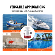 Bilge Pump, 3000GPH Automatic Submersible Boat Bilge Water Pump with Float Switch, 40 mm Outlet Diameter, V952-CDB3700GPH00T37E4V9