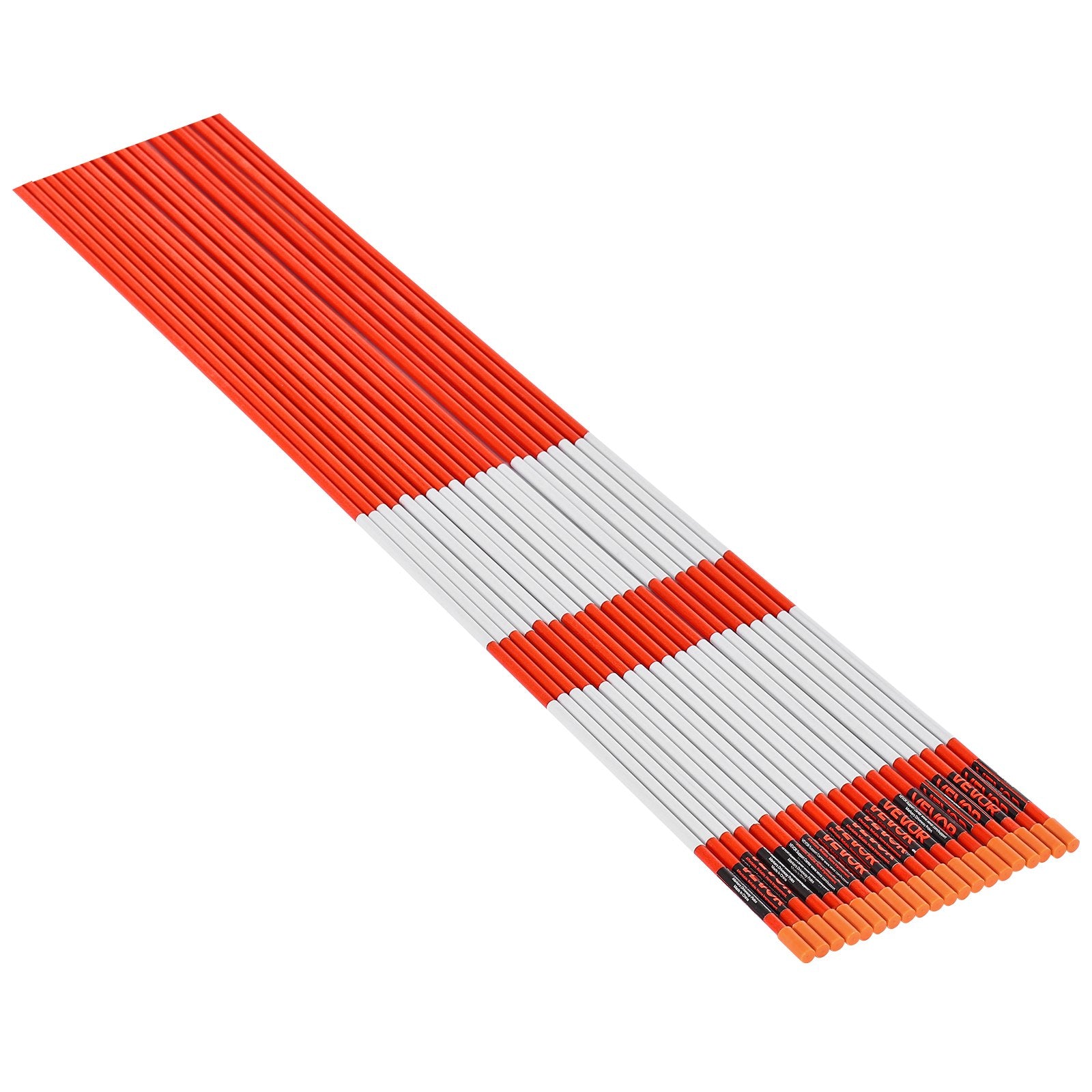 Driveway Markers, 500Pcs 122cm Long 6.35mm Dia, Hi-Visibility Driveway Reflectors with 12 in Steel Drill V952-CDBG48INCHCS9HWCU001V0
