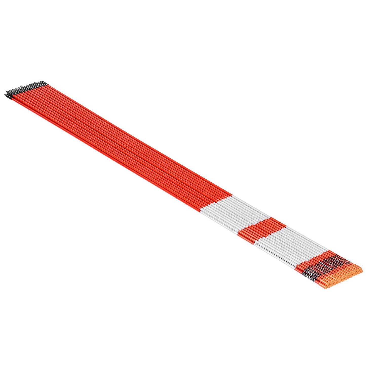 Driveway Markers, 200Pcs 122cm Long 6.35mm Dia, Hi-Visibility Driveway Reflectors with 12 in Steel Drill V952-CDBG48INCHCSCB6ZM001V0