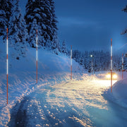 Driveway Markers, 30 PCS 121.5cm, 0.78cm Diameter, Orange Fiberglass Poles Snow Stakes with Reflective Tape, V952-CDBG48YCCS30QIESPV0