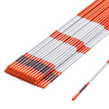 Driveway Markers, 50 PCS 121.5 cm, 0.78 cm Diameter Orange Fiberglass Poles Snow Stakes with Reflective Tape, V952-CDBG48YCCS504M8BHV0