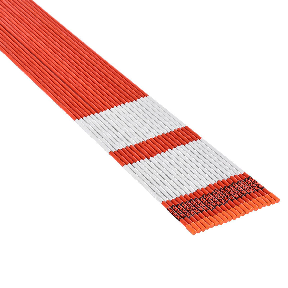 Driveway Markers, 50Pcs 152cm Long 7.87mm Dia, Hi-Visibility Driveway Reflectors with 12 in Steel Drill Bits, V952-CDBG60INCHCS882WP001V0