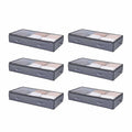 Under Bed Storage with Clear Lids, 996 x 500 x 180 mm, 90L Large Underbed Clothes Storage Containers, Low V952-CDCWFBWFBWL3F65TO001V0