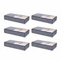 Under Bed Storage with Clear Lids, 996 x 500 x 180 mm, 90L Large Underbed Clothes Storage Containers, Low V952-CDCWFBWFBWL3F65TO001V0