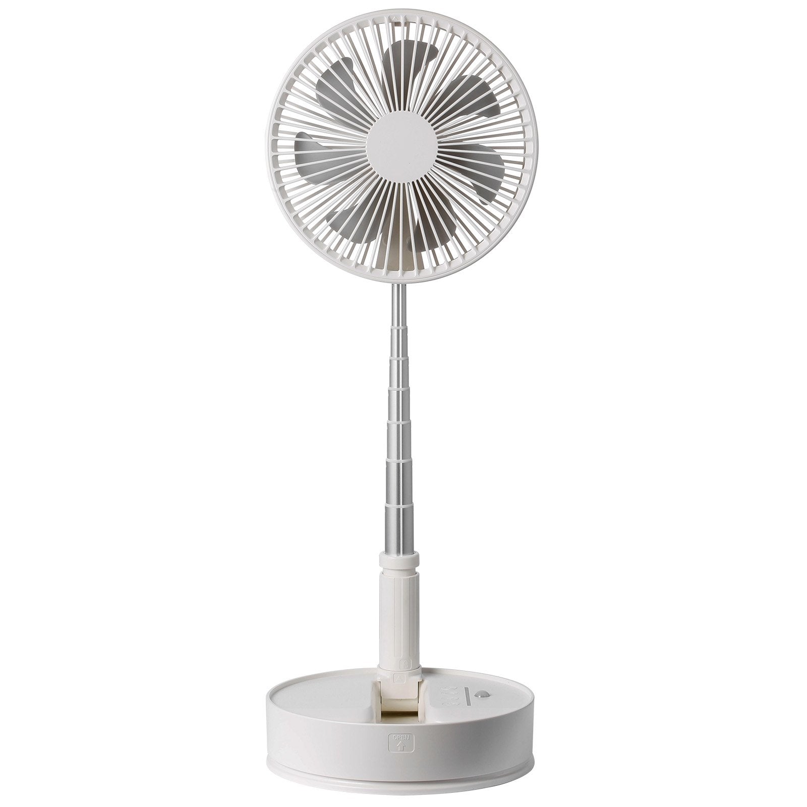 8 Inch Foldable Oscillating Standing Fan with Remote Control, 4 Speed Adjustable Portable Desk Quiet Fan, V952-CDFS8YCSSSF0UQN12V9
